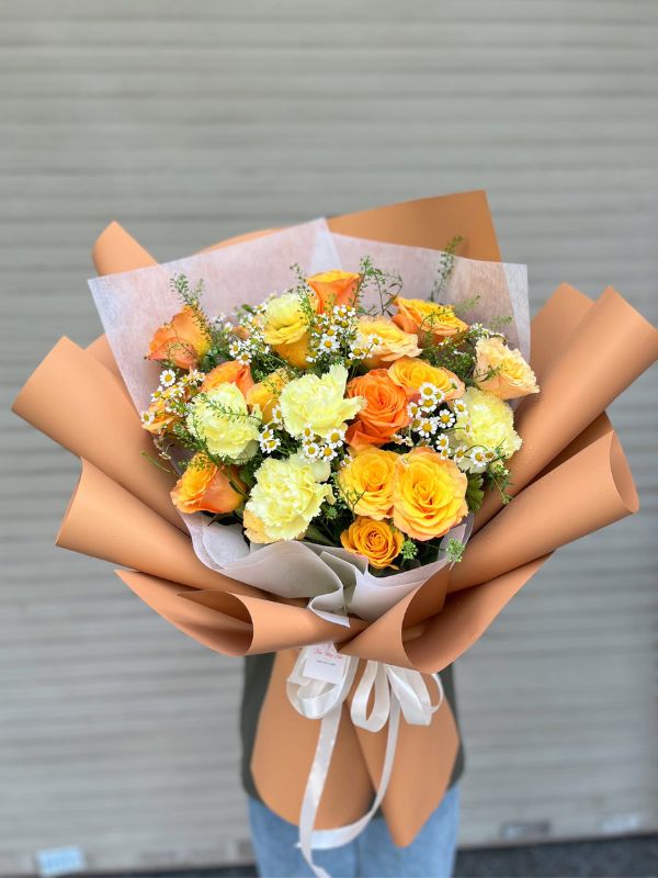 Bó Hoa Hồng Vàng