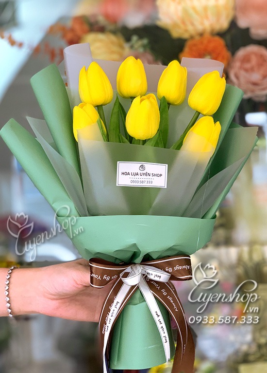 Bó Hoa Tulip Vàng