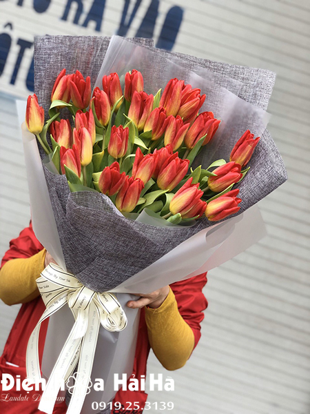 Bó Hoa Tulip Đỏ