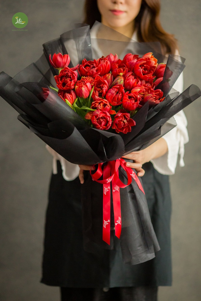 Bó Hoa Tulip Đỏ
