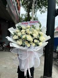 [FLOT113] Bó Hoa Hồng Trắng