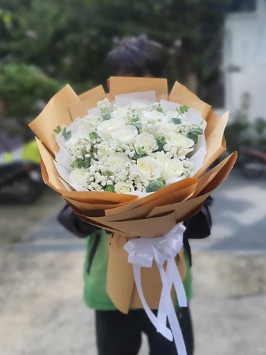 [FLOT275] Bó Hoa Hồng Trắng