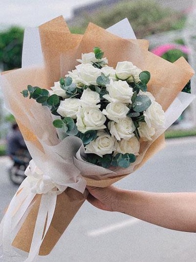 [FLOT190] Bó Hoa Hồng Trắng