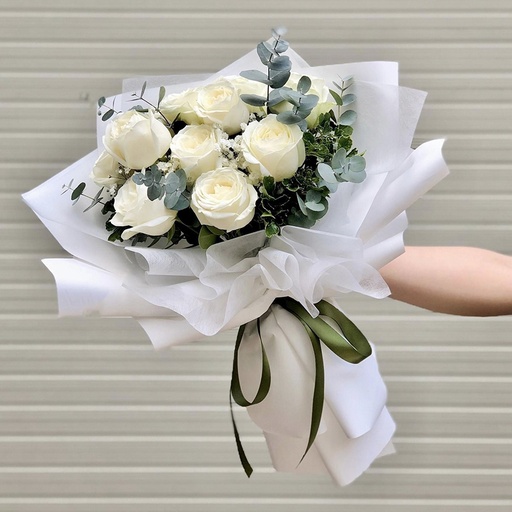 [FLOT326] Bó Hoa Hồng Trắng
