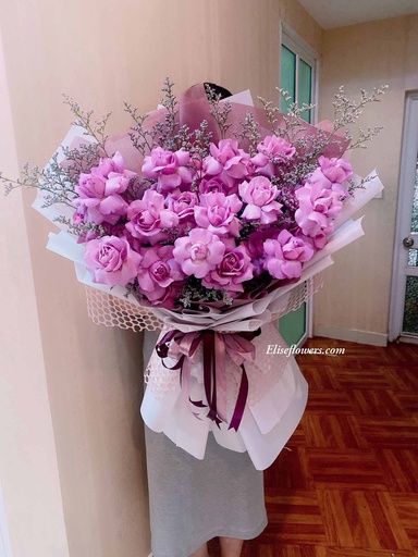 [FLOT287] Bó Hoa Hồng Tím