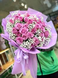 [FLOT481] Bó Hoa Hồng Tím
