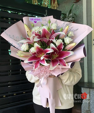 [FLOT130] Bó Hoa Ly Hồng