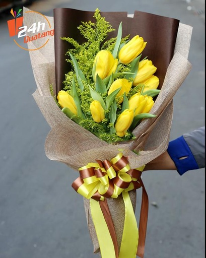 [FLOT441] Bó Hoa Tulip Vàng