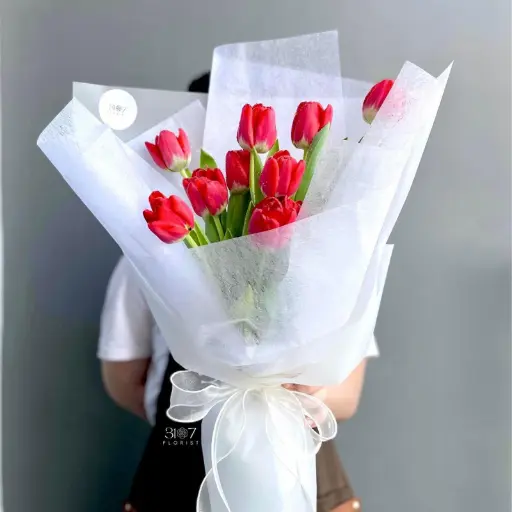 [FLOT487] Bó Hoa Tulip Đỏ
