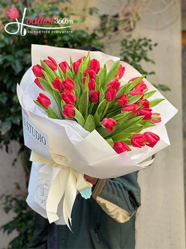 [FLOT134] Bó Hoa Tulip Đỏ