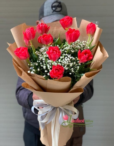 [FLOT136] Bó Hoa Tulip Đỏ