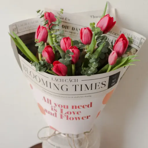 [FLOT160] Bó Hoa Tulip Đỏ